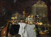 Jan Davidsz. de Heem A Table of Desserts or Un dessert oil painting reproduction
